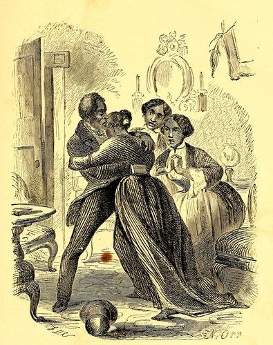 1853 engraved portrait of Solomon Northup seated in work clothes.