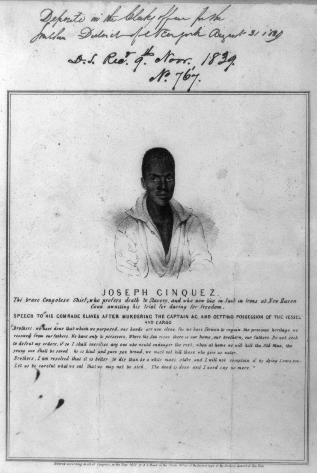 Joseph Cinquez, the brave Congolese Chief