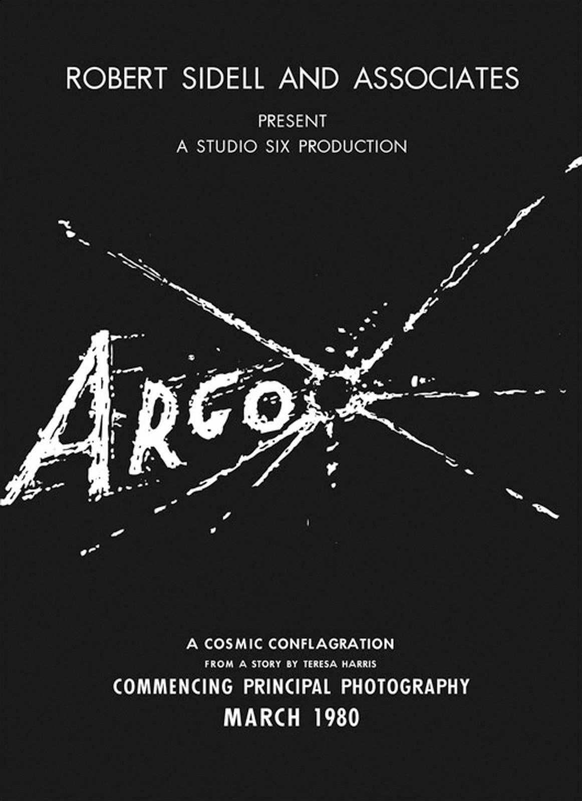 CIA-created poster for the fictitious science-fiction film Argo used in the Tehran extraction cover.