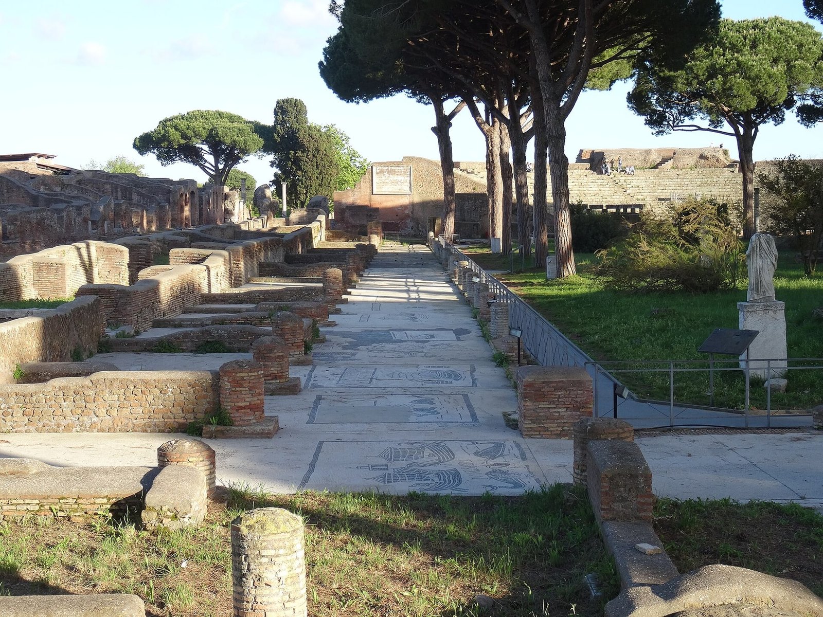 Ruins at Ostia Antica, the ancient port city near the mouth of the Tiber from which Demetrius secretly sailed in 162 BCE.