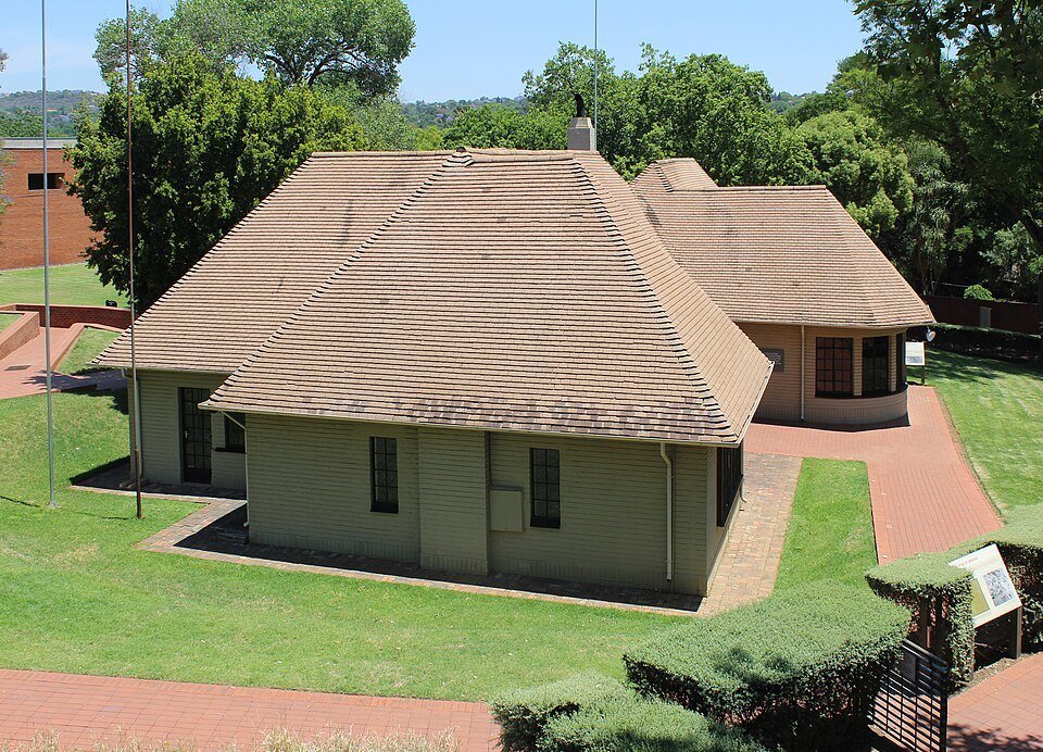 The main house at Liliesleaf Farm in Rivonia, where police arrested Arthur Goldreich and other underground activists in July 1963.