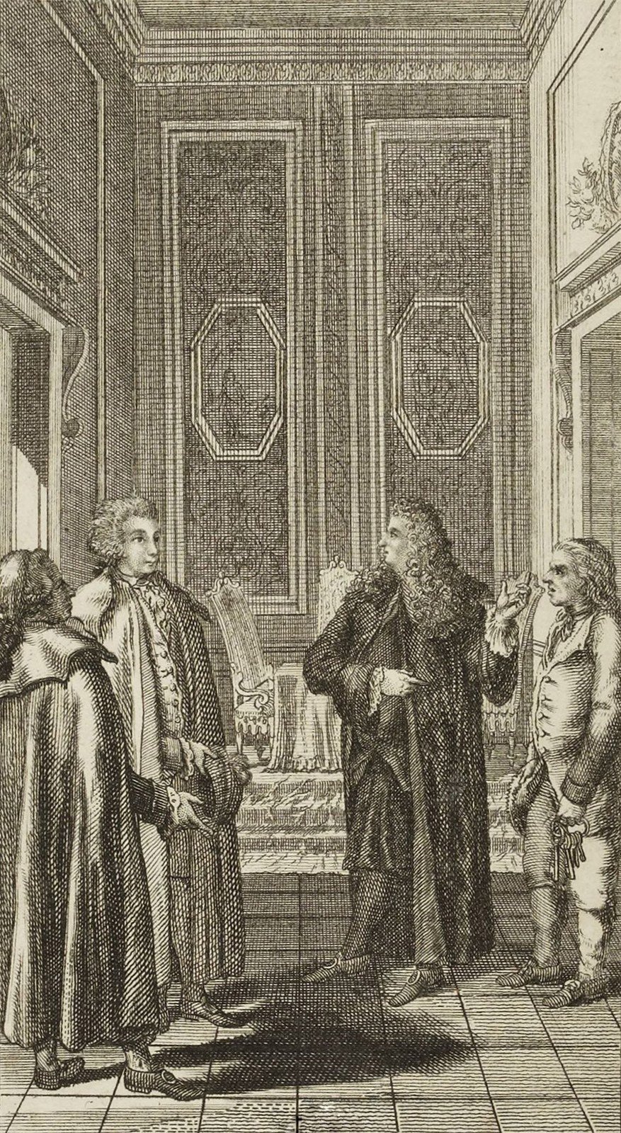 Johann Berka illustration from the 1788 escape publication depicting Casanova's imprisonment