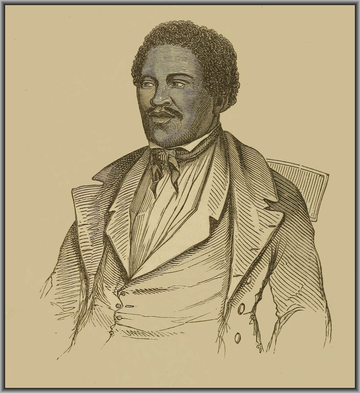 Engraved portrait used as the frontispiece of the 1849 Narrative
