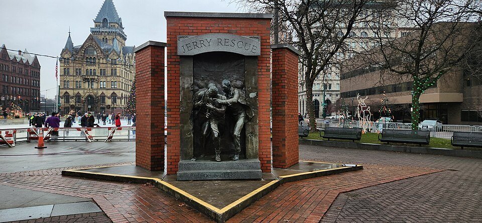 Jerry Rescue Monument in Clinton Square, Syracuse