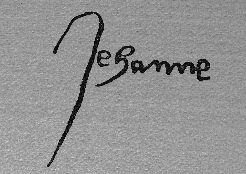 Joan of Arc’s signature on a letter dated 16 March 1430