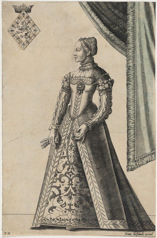 Sixteenth-century printed portrait of Mary, Queen of Scots, dating from 1558–1559.