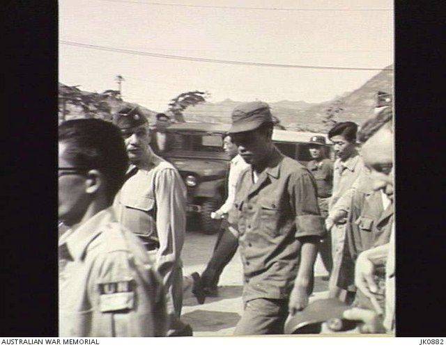 No Kum-sok en route to a press conference in Seoul after the defection