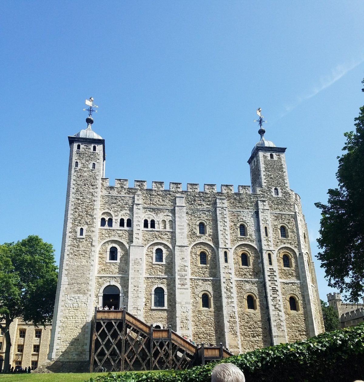 Exterior of the White Tower in Tower of London