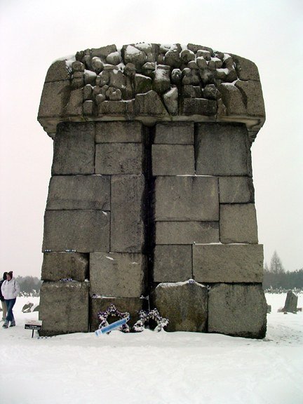 Memorial at the former Treblinka extermination camp site.
