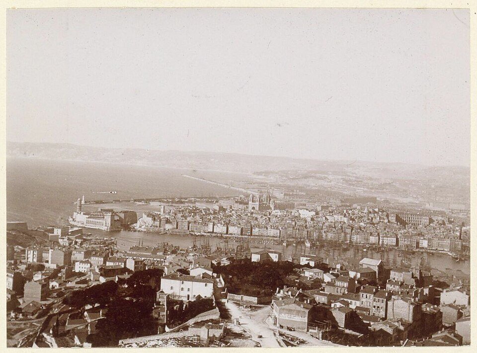View of Marseille and its old harbour